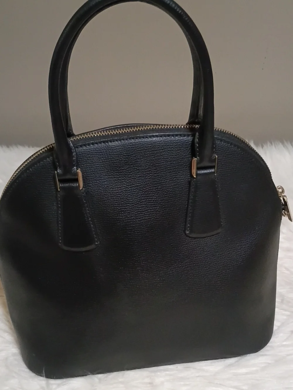 Kate spade Sylvia Lrg domed satchel perforated floral eyelet design